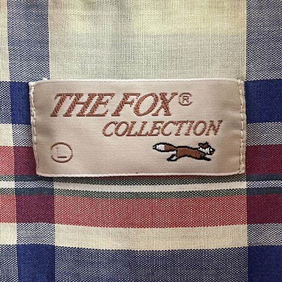 Vintage The Fox Collection Single Needle Tailor Button Down Shirt Large - Picture 2 of 9